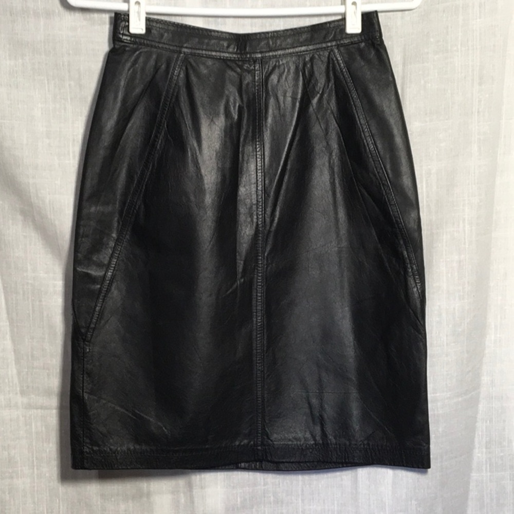 Black Leather Skirt